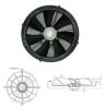 Ipari ventilátor 650mm átm 15990m3/h szellőztető ventilátor több db /ct1261