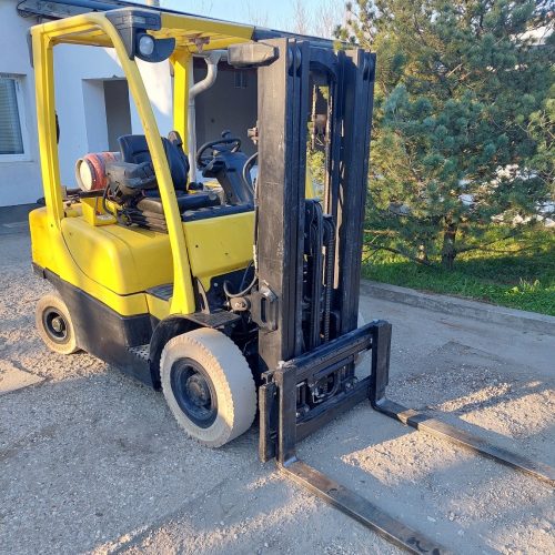 targonca 2,5 tonnás gázüzemű Hyster H25FT triplex torony 4,8m emmag /ct1312